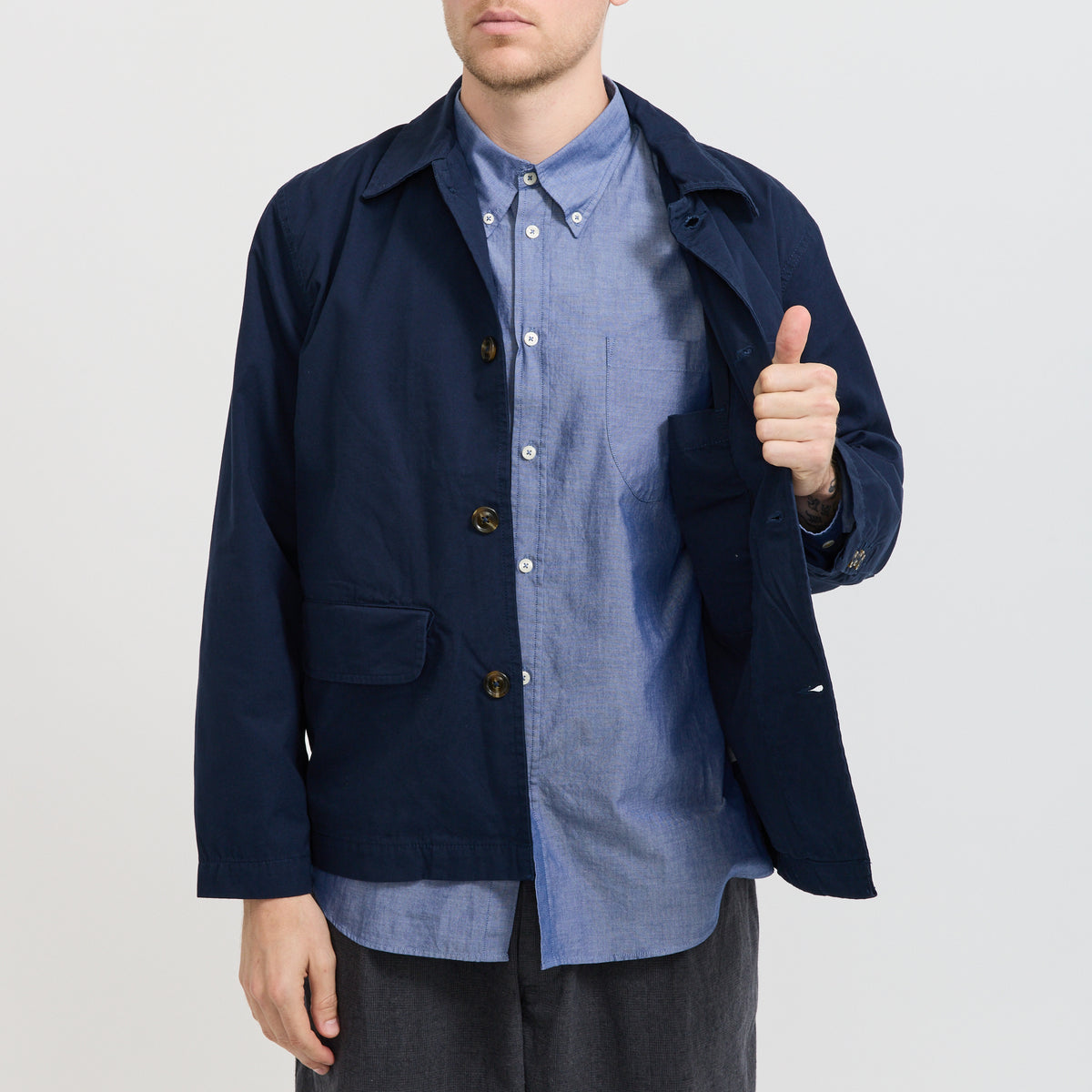 Universal Works | Warmus Jacket Navy | Maplestore