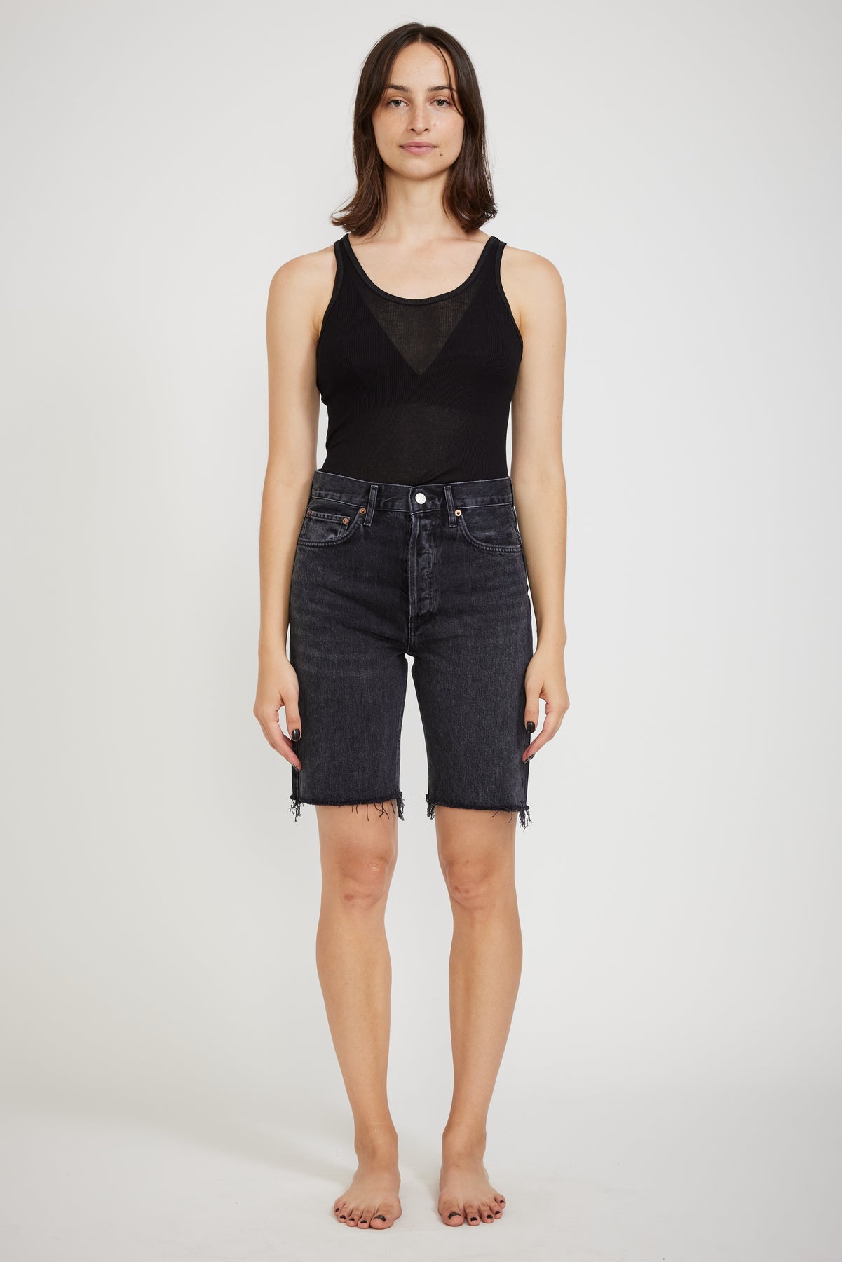 Agolde 90 s Mid Rise Loose Short Fallen Maplestore