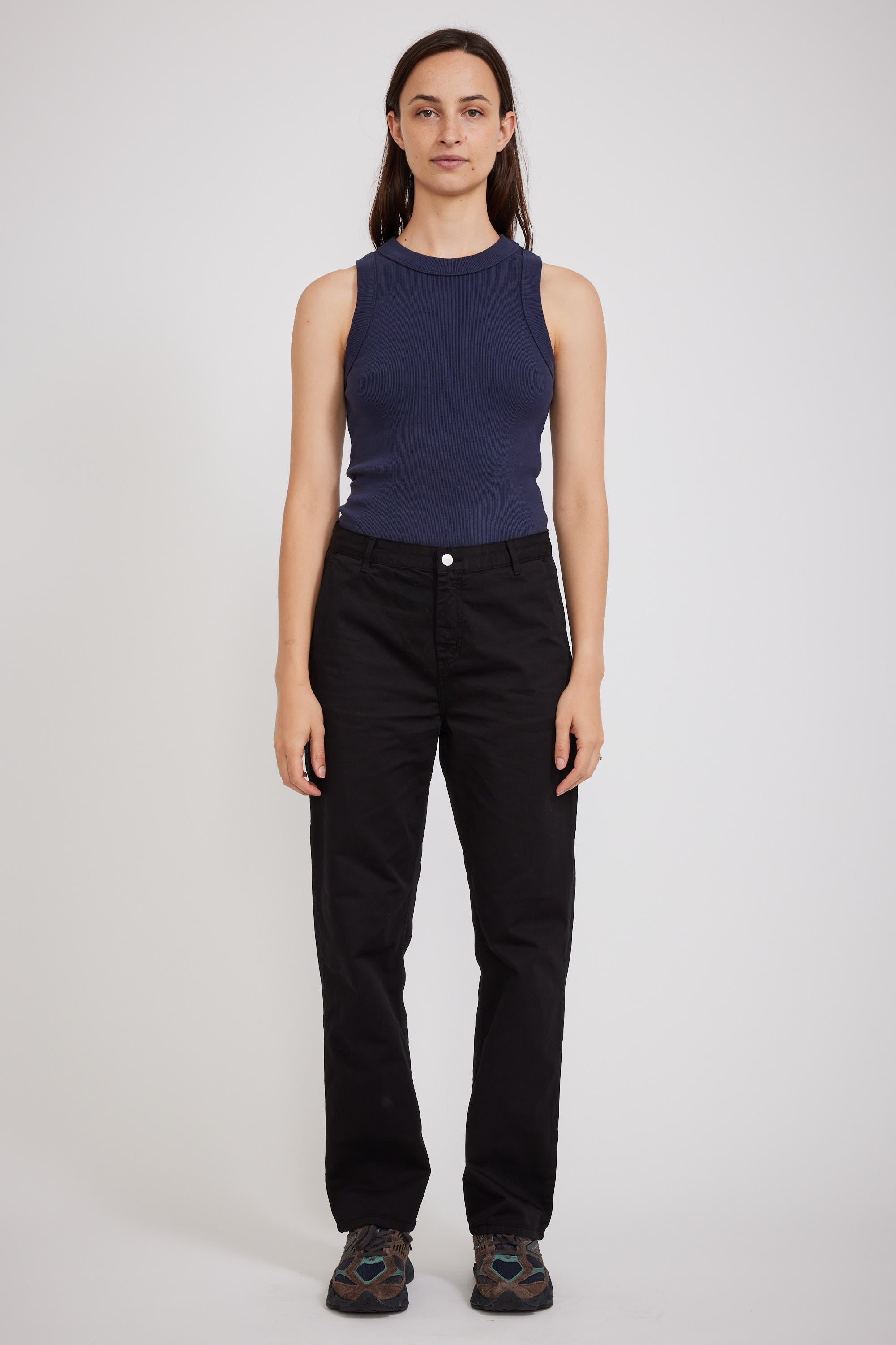 Carhartt WIP | Women's Pierce Pant Straight Black Garment Dyed | Maplestore