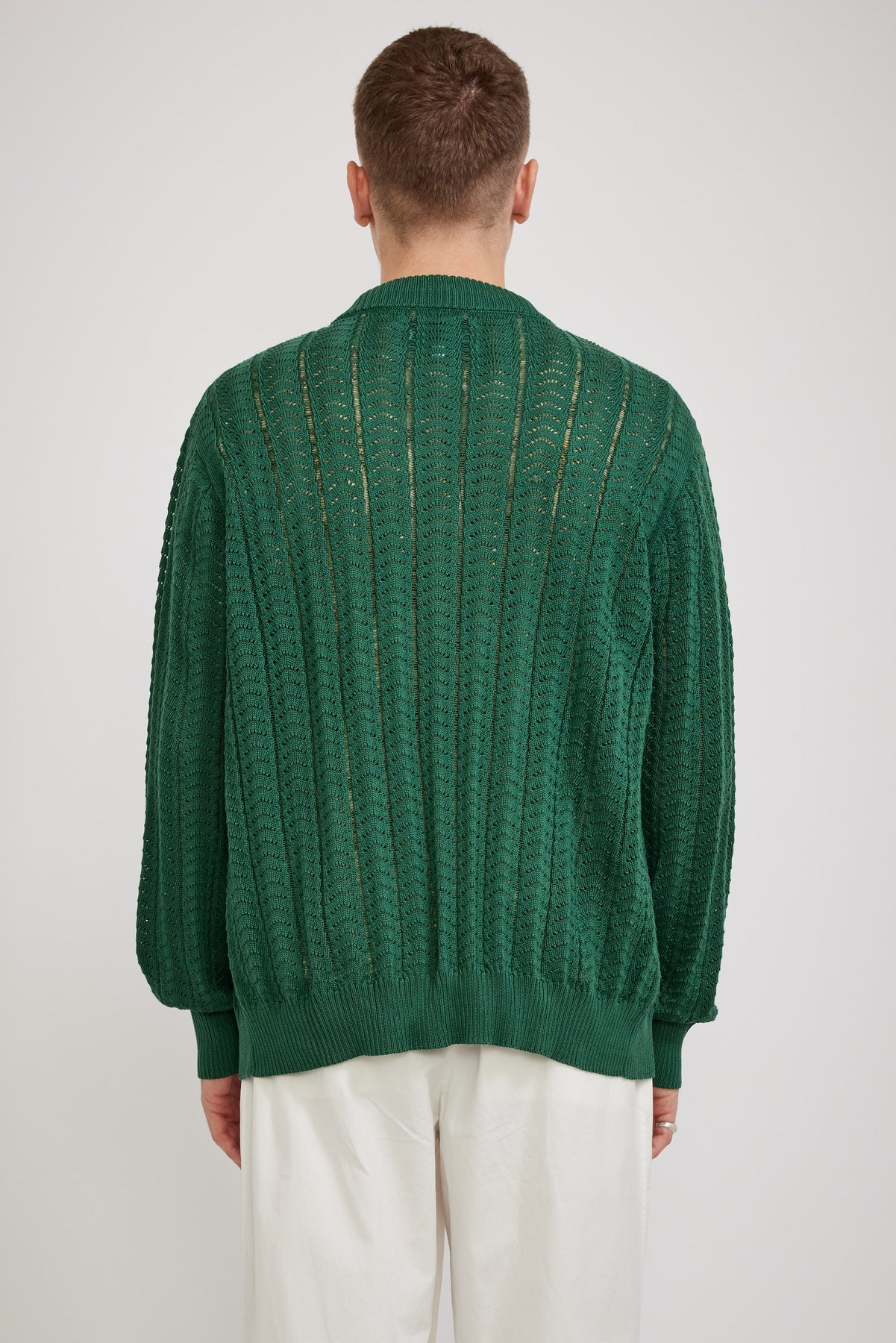 Green discount lace cardigan