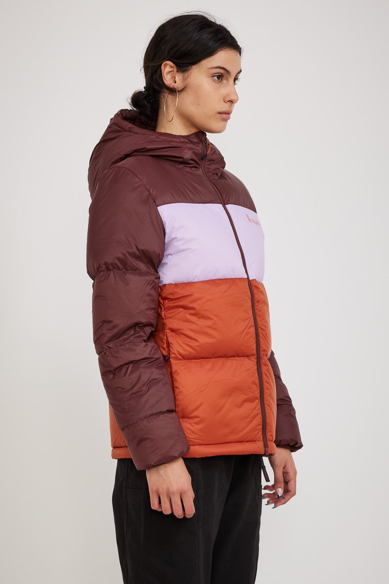 Cotopaxi Solazo Hooded Down Jacket Women's Chestnut/Spice | Maplestore