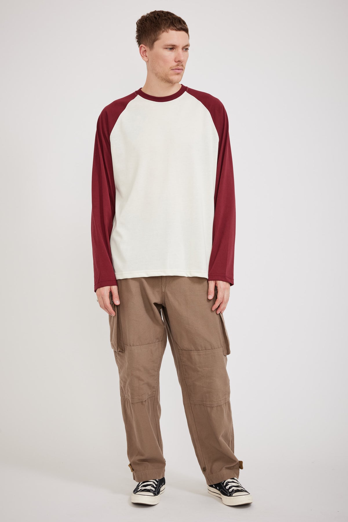 ASOS DESIGN organic oversized long sleeve baseball jersey shirt in