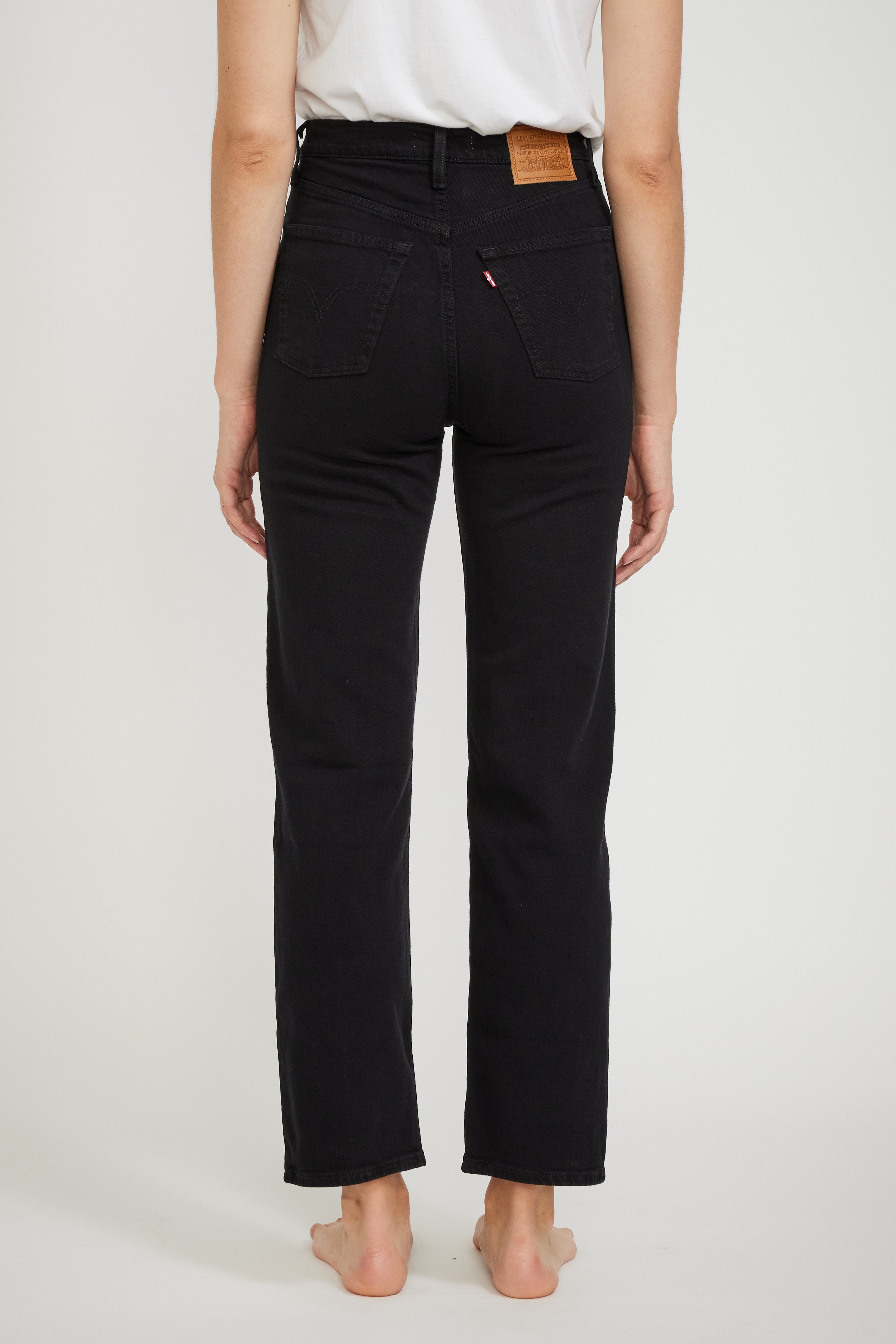 Levis | Ribcage Straight Ankle Black Sprout | Maplestore