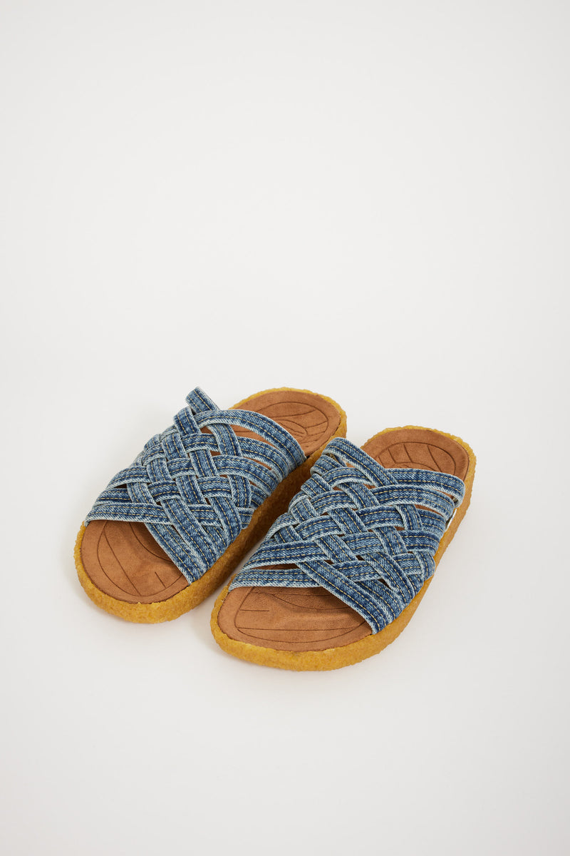 Malibu Sandals Zuma x Orslow Washed Indigo/Tan | Maplestore