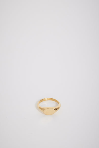 Meadowlark | Mini Melrose Signet Ring Gold Plated | Maplestore