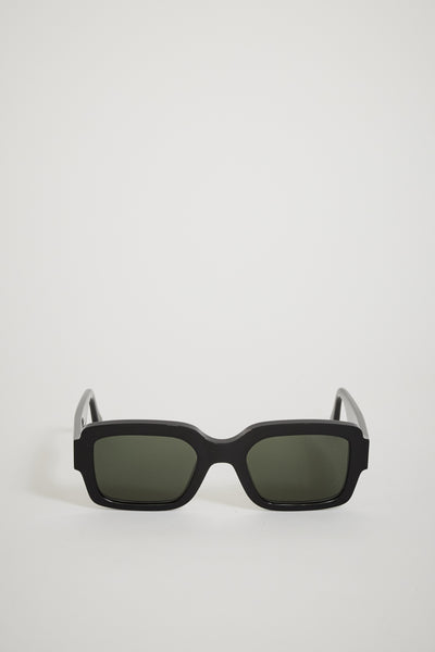 Monokel Eyewear | Apollo Black | Green Solid Lens | Maplestore