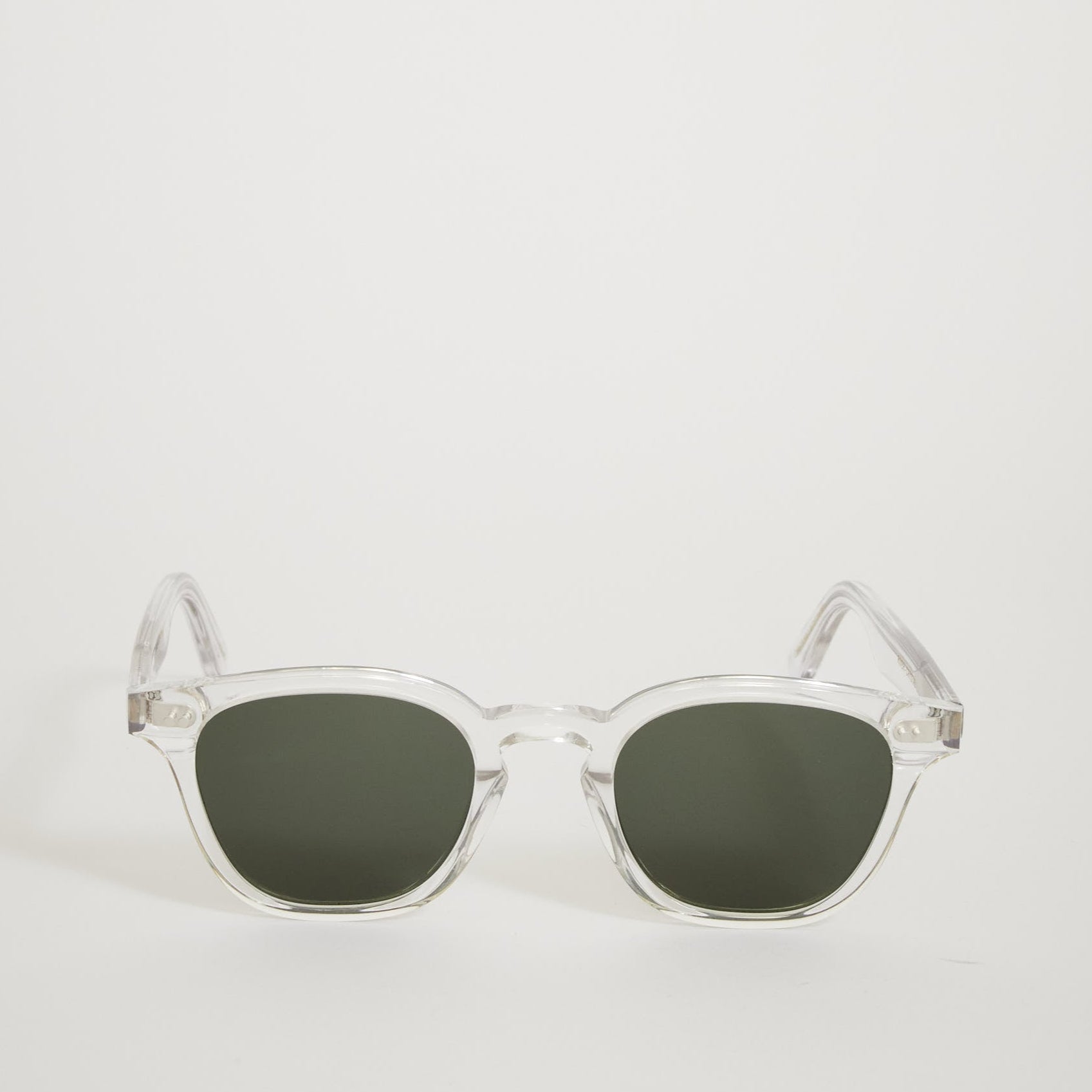 Monokel Eyewear | River Crystal | Green Solid Lens | Maplestore