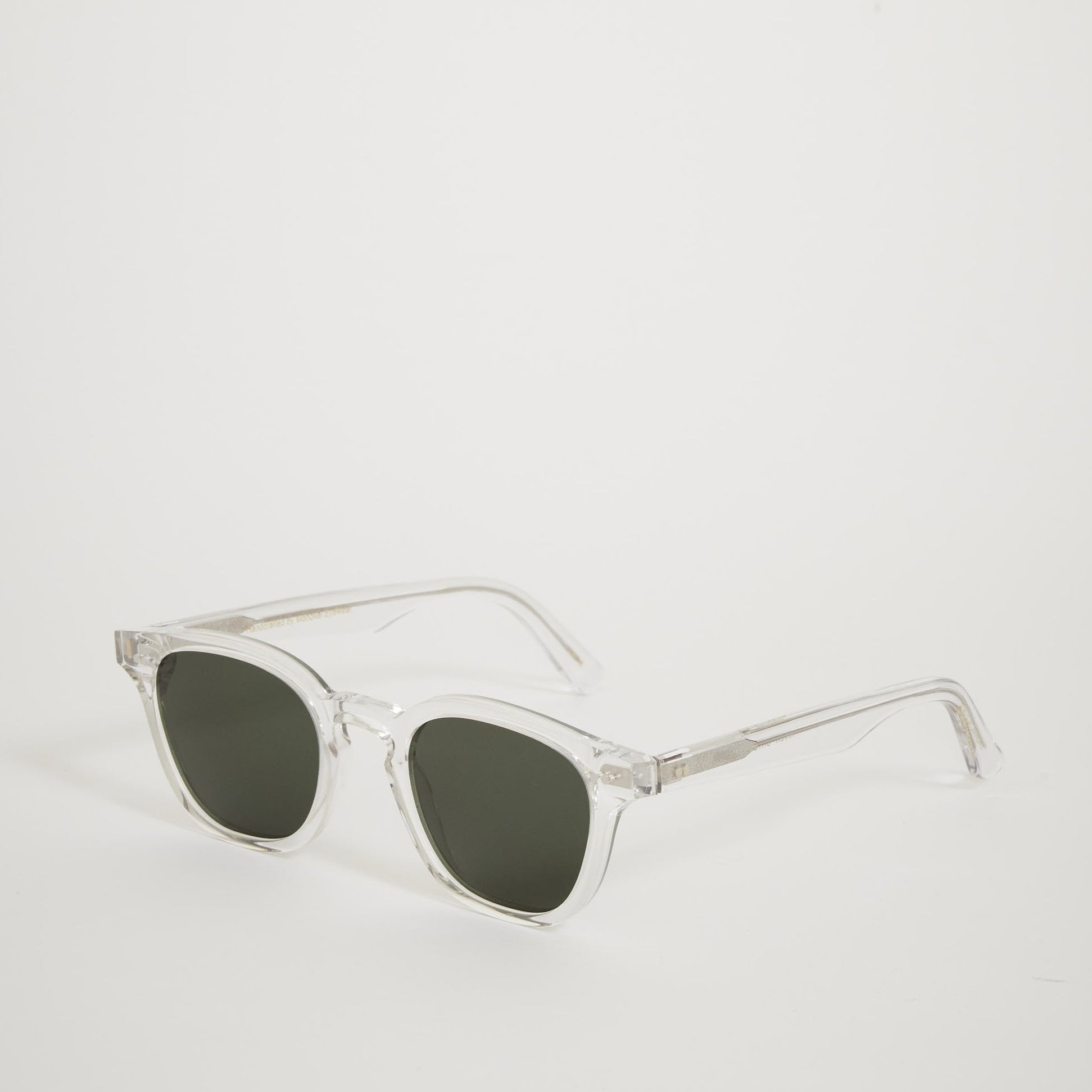 Monokel Eyewear | River Crystal | Green Solid Lens | Maplestore