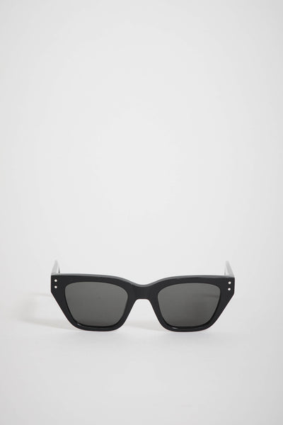 Monokel Eyewear | Memphis Black | Green Solid Lens | Maplestore