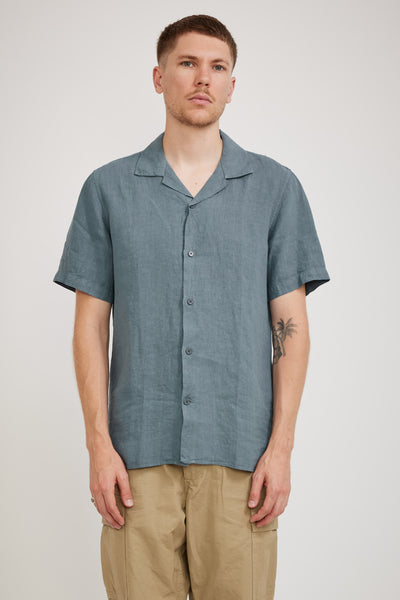 NN07 | Miyagi S/S Shirt Dust Blue | Maplestore