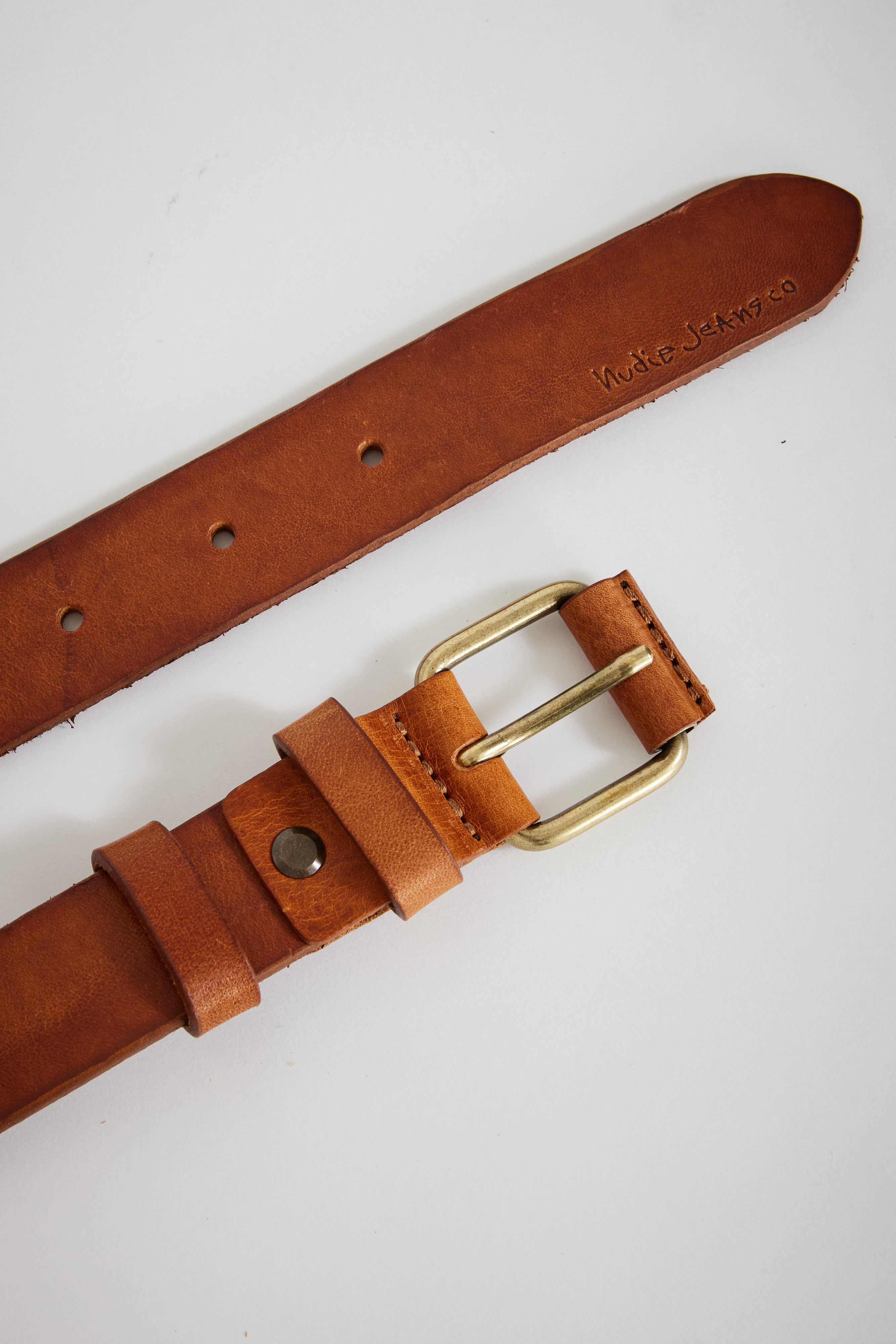 Nudie | Dwayne Leather Belt Toffee Brown | Maplestore
