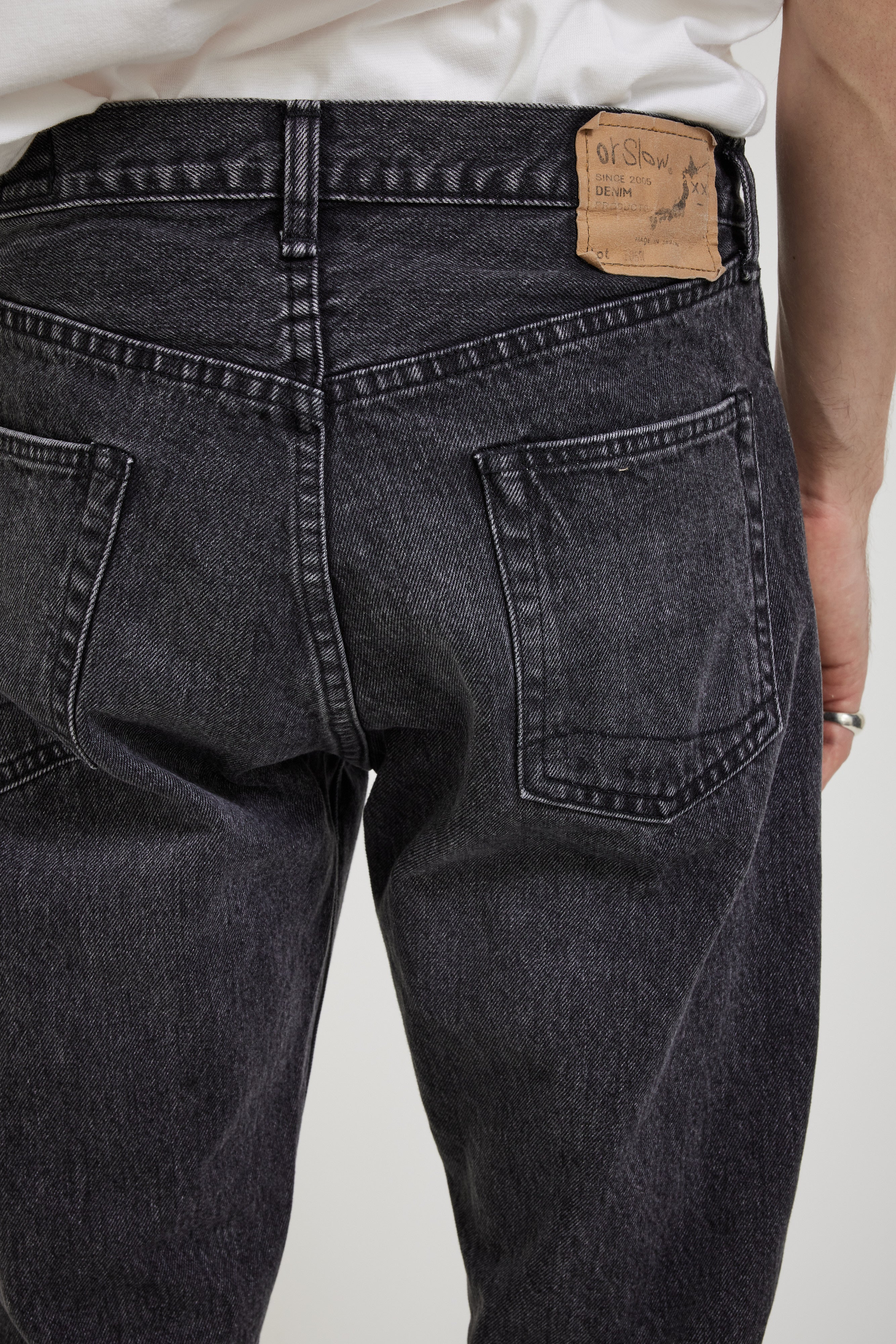 Orslow | 105 90's Black Denim Stone Wash | Maplestore