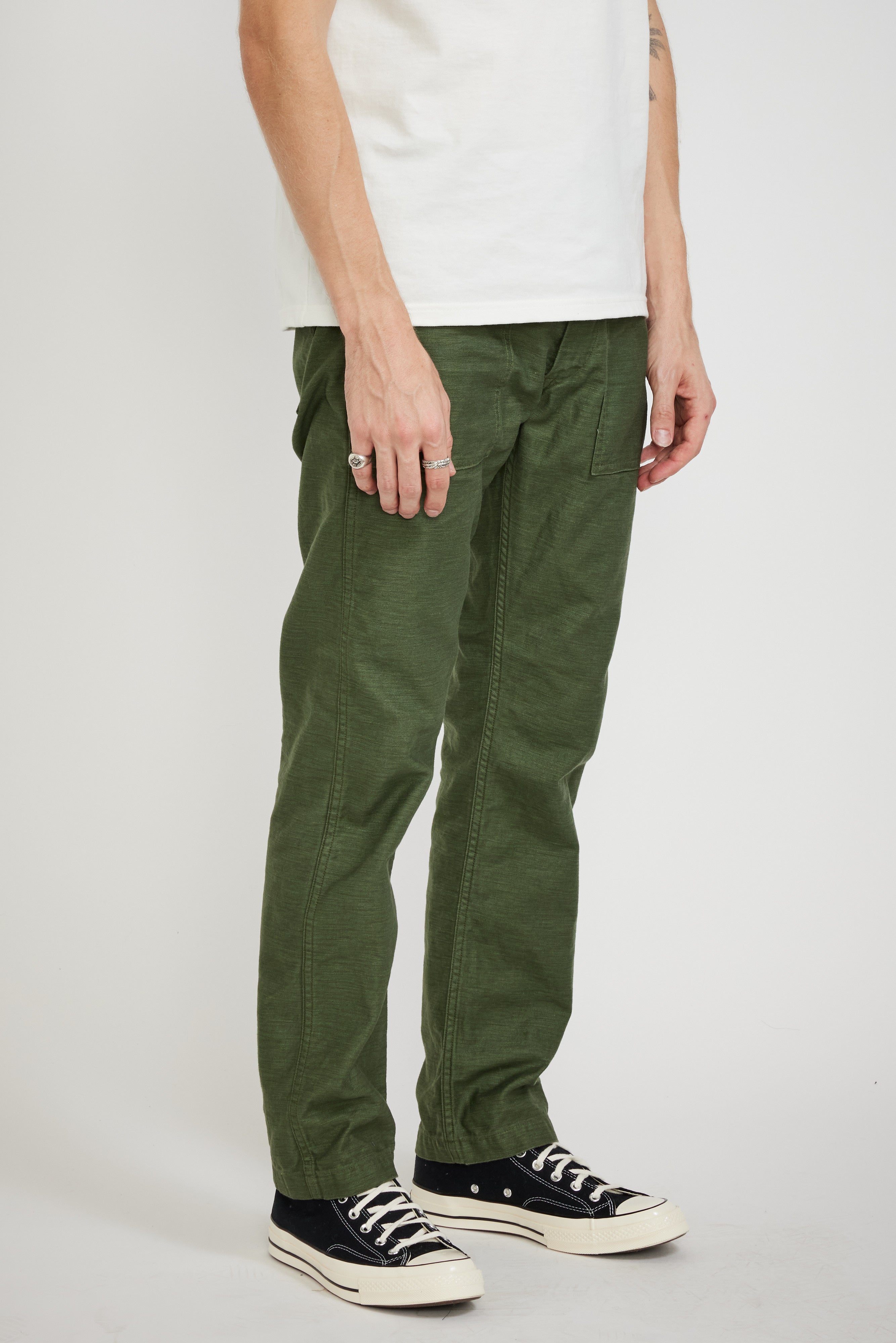 Orslow | Slim Fit Fatigue Pants Green | Maplestore