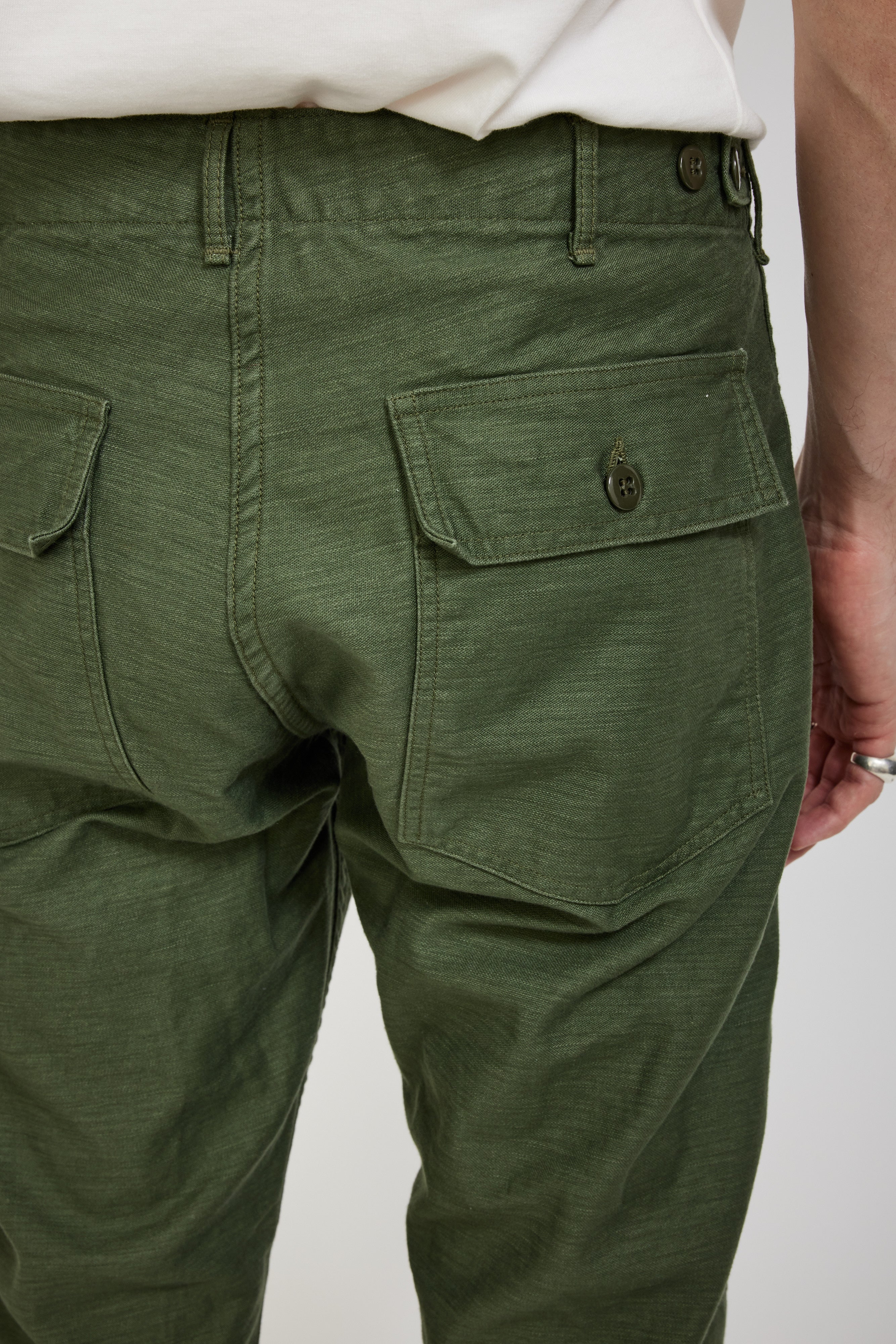 Orslow | Slim Fit Fatigue Pants Green | Maplestore
