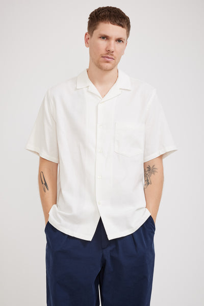 Portuguese Flannel | Pique Shirt White | Maplestore