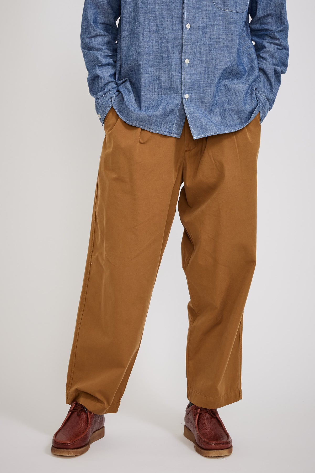 Universal Works Aston Pant Navy Twill at Dandy Fellow